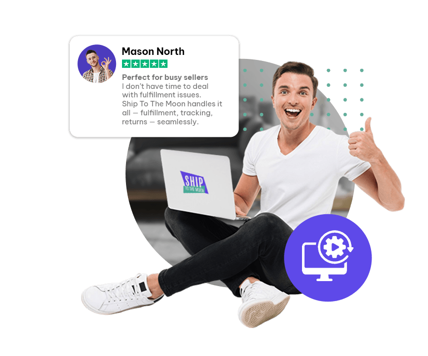 Mason North’s 5-star review: "Ship To The Moon solves dropshipping fulfillment, tracking & returns for busy sellers"