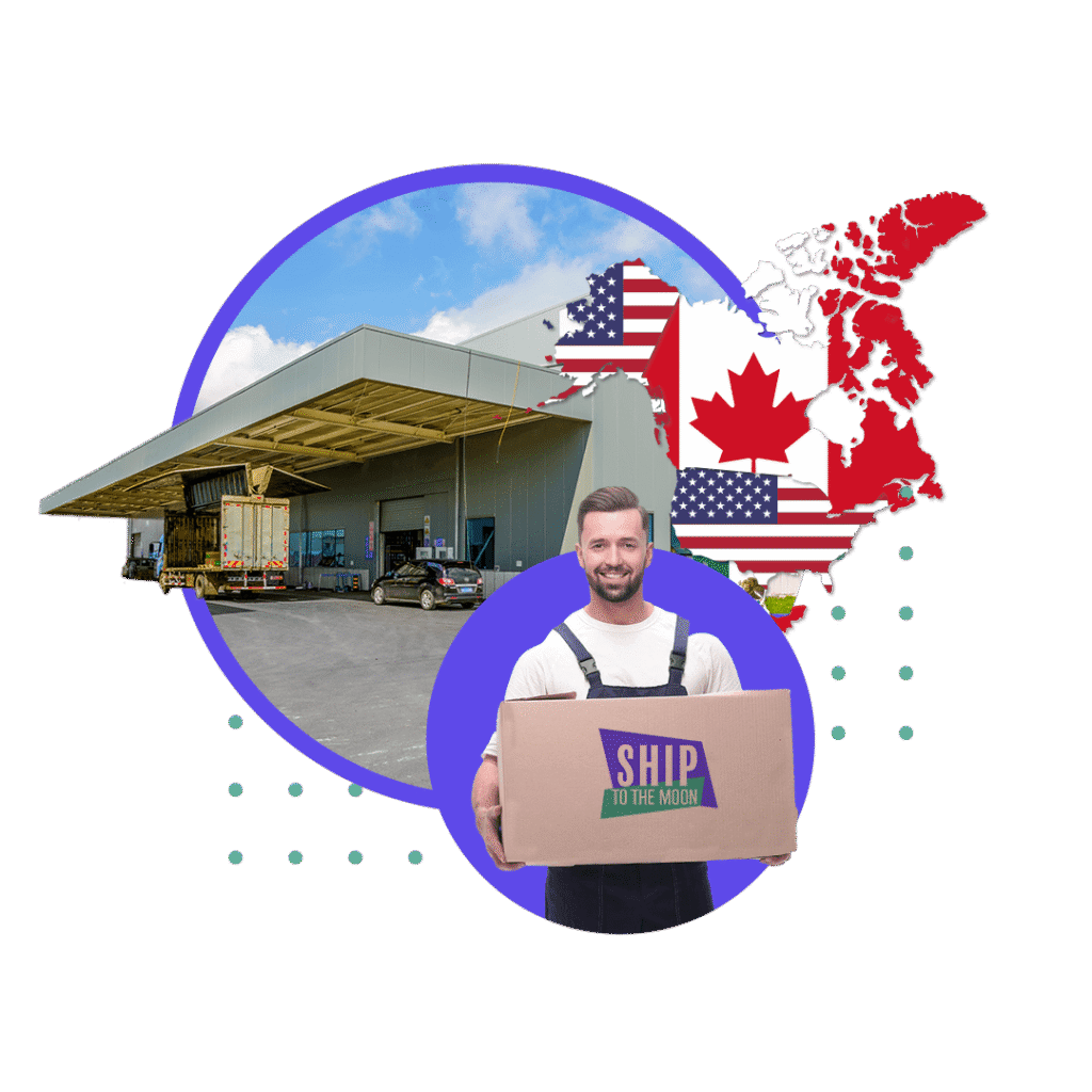 NORTH AMERICA Warehouse of Ship To The Moon