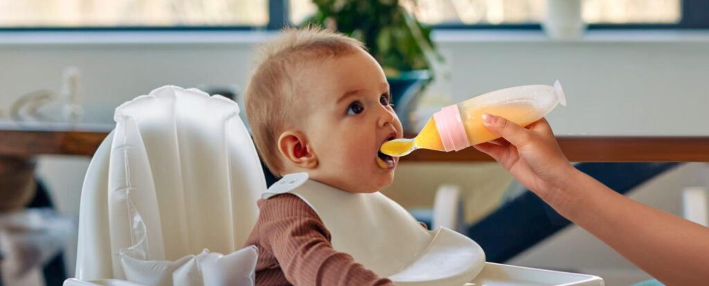 Baby Food Dispensing Bottle Spoon Global Dropshipping Fulfillment