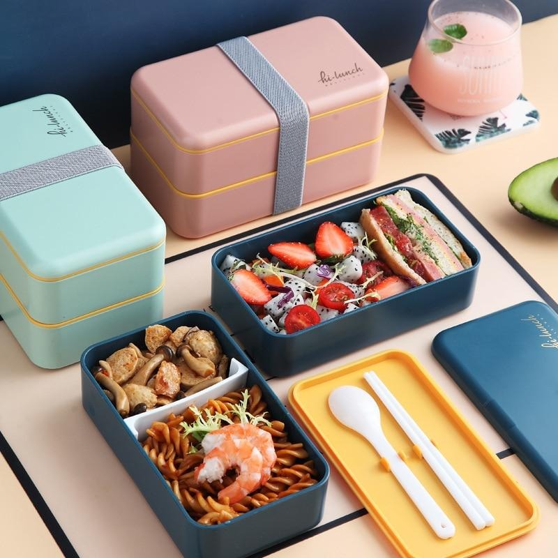 2-in-1 Stackable Lunch Box Dropshipping with ShipToTheMoon