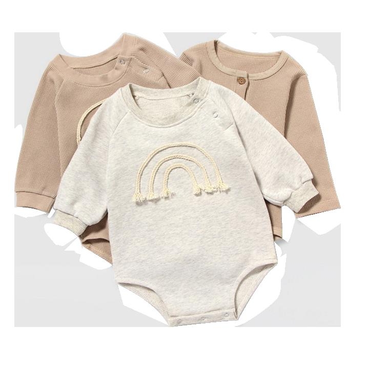 Cotton Sweatshirt Baby Romper