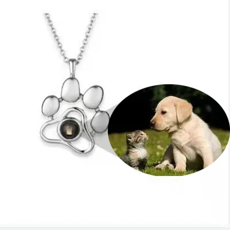 Custom Pet Photo Projection Necklace
