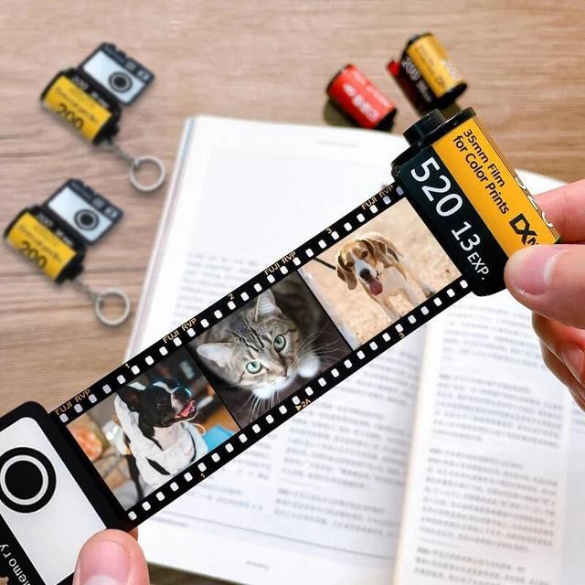Custom Photo Film Roll Keychain