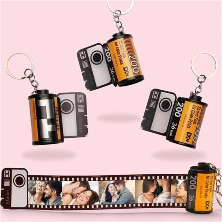 Custom Photo Film Roll Keychain
