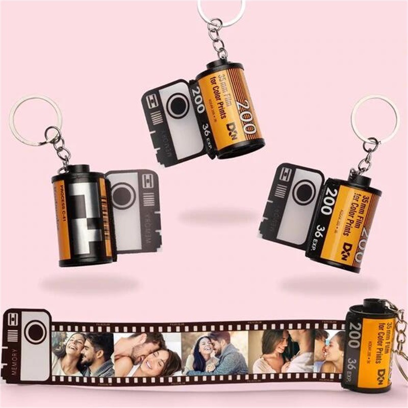Custom Photo Film Roll Keychain