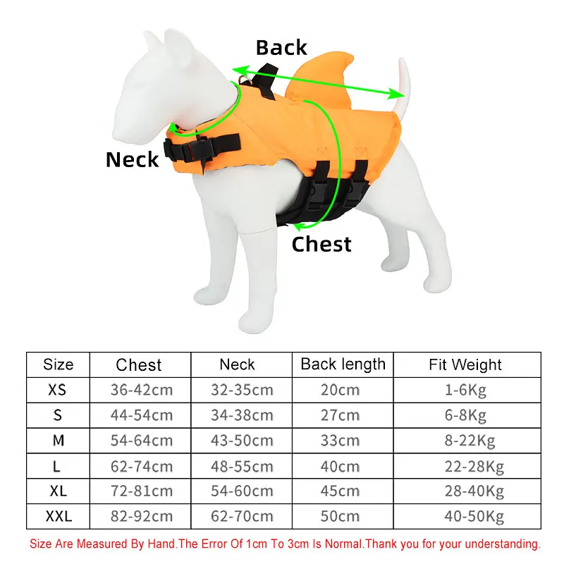 Dog Shark Life Vest