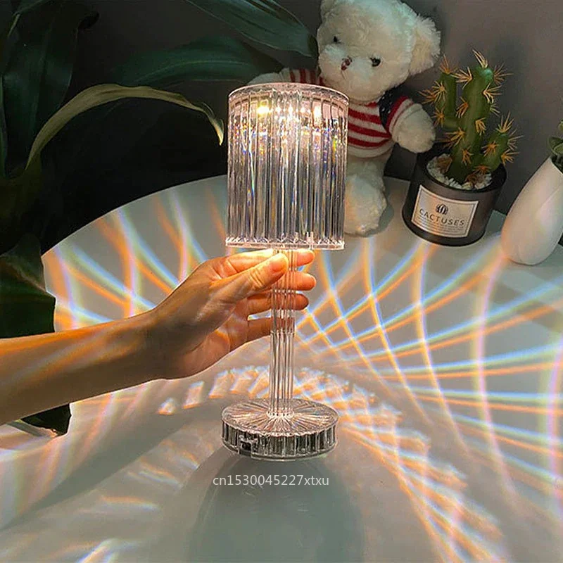 LED Crystal Projection Table Lamp