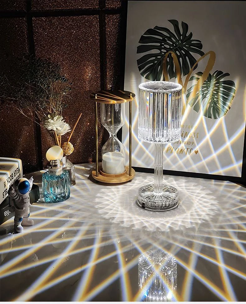 LED Crystal Projection Table Lamp