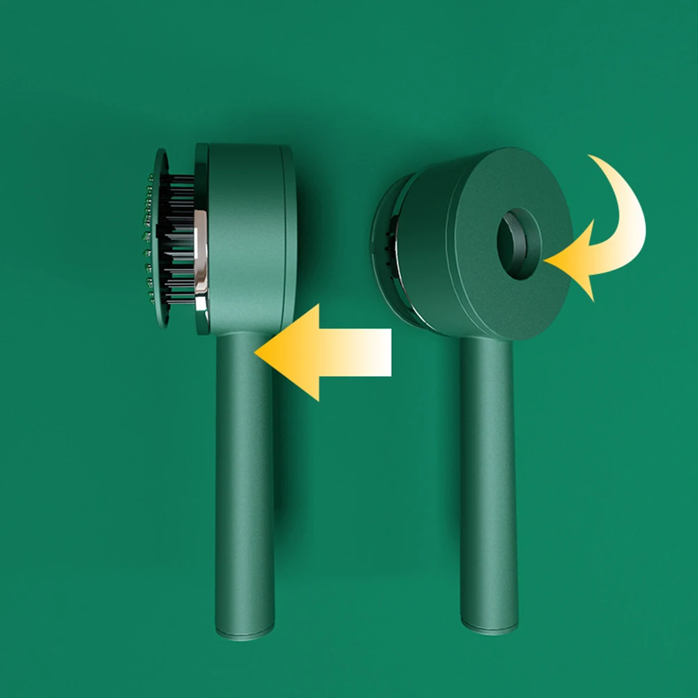 One-Key Self-Cleaning Hair Brush