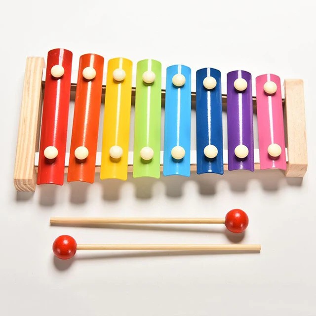 Wooden Guitar Xylophone Musical Toy (8 Notes) - Safe Kids First Instrument Dropshipping