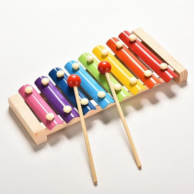 Wooden Guitar Xylophone Musical Toy (8 Notes) - Safe Kids First Instrument Dropshipping