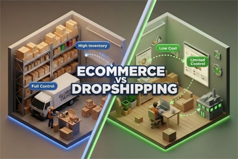 ECOMMERCE VS DROPSHIPPING