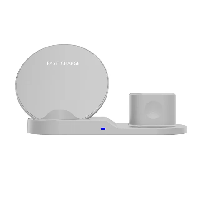 3-in-1 Fast Wireless Charger Dock Station for Phone, Earbuds, and Watch