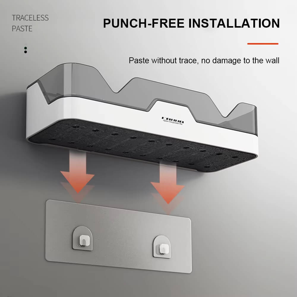 No-Drill Wall Mount Storage Basket