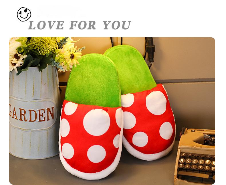 Cannibal Flower Plush Slippers