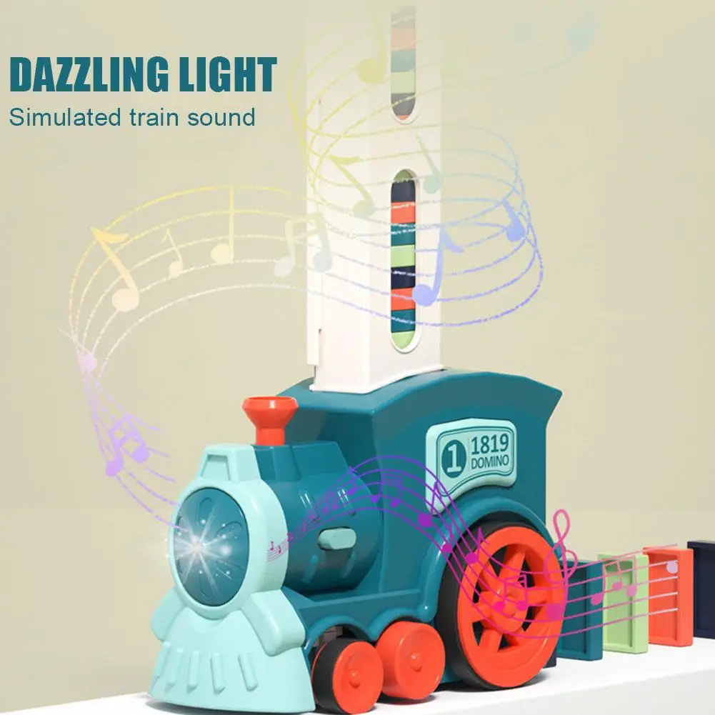 Kids Electric Domino Train Set