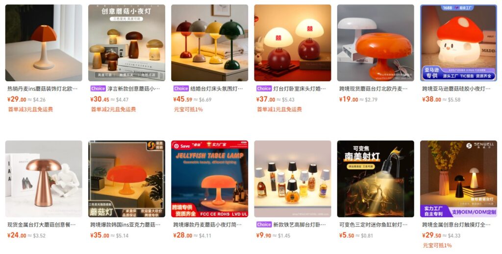 Mushroom Table Lamp-Find Top Dropshipping Niches