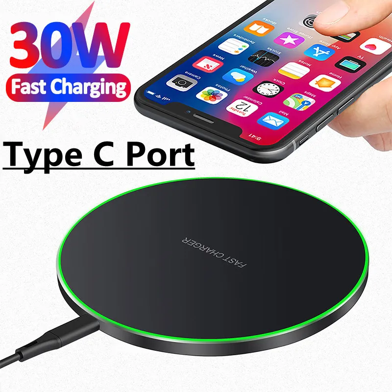 30W Fast Qi Wireless Charger Pad
