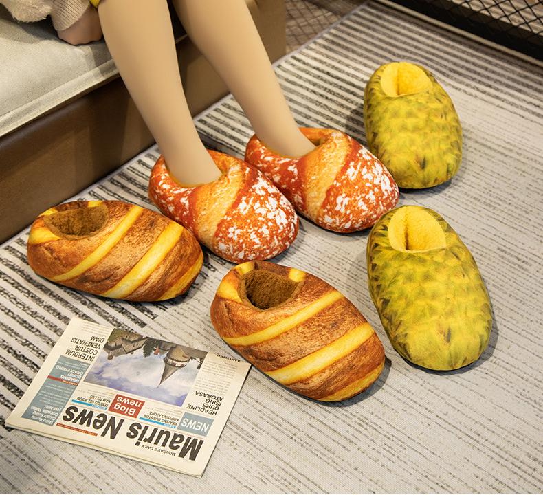Realistic Bread Slippers