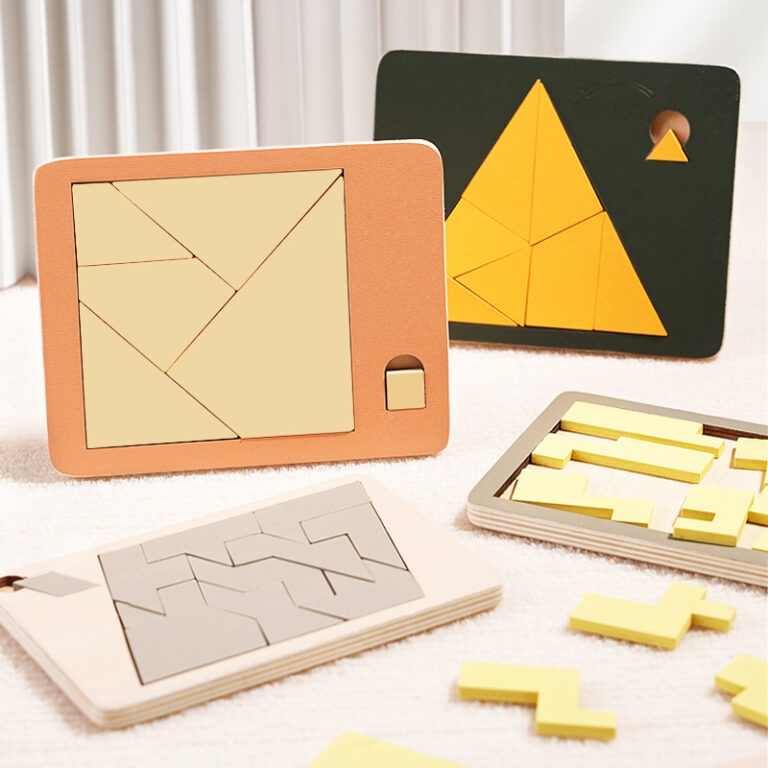 Wooden Tangram Board Puzzle