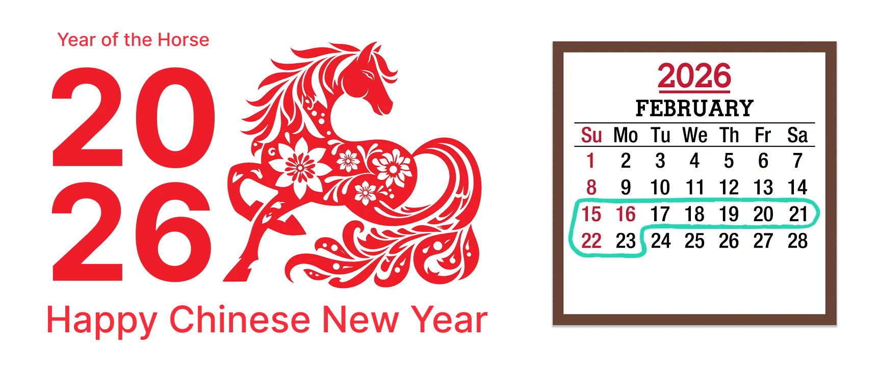 Chinese New Year 2026 Feb 15-23