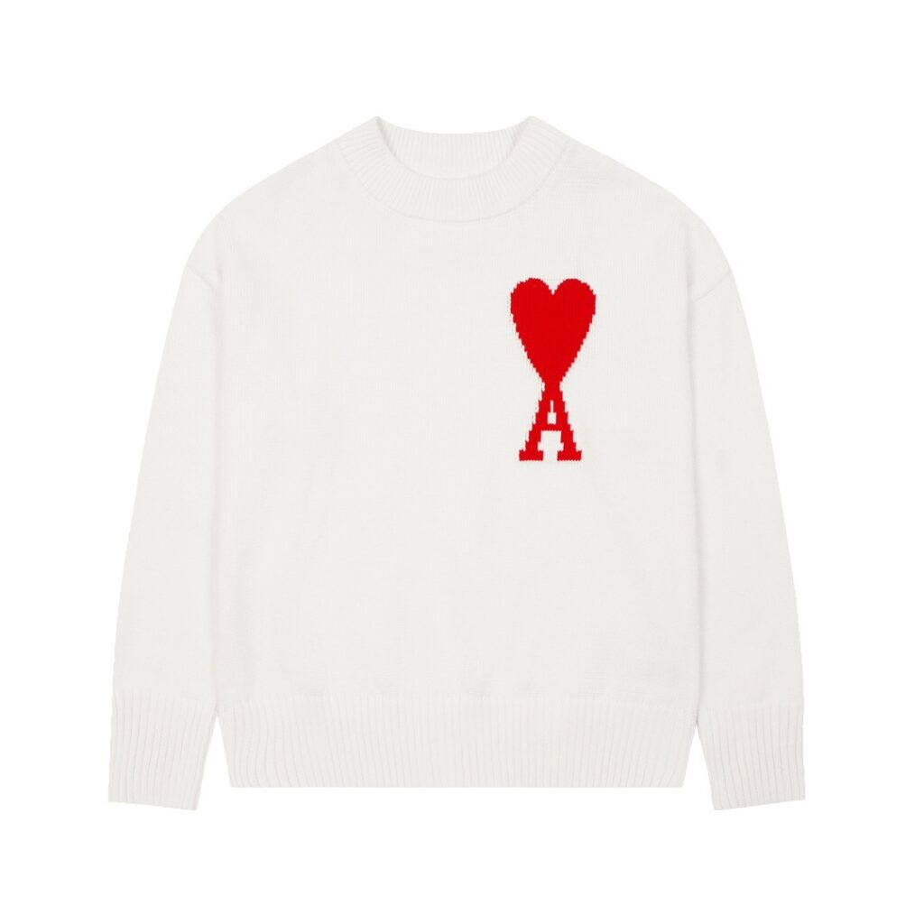 Heart Jacquard Knit Sweater