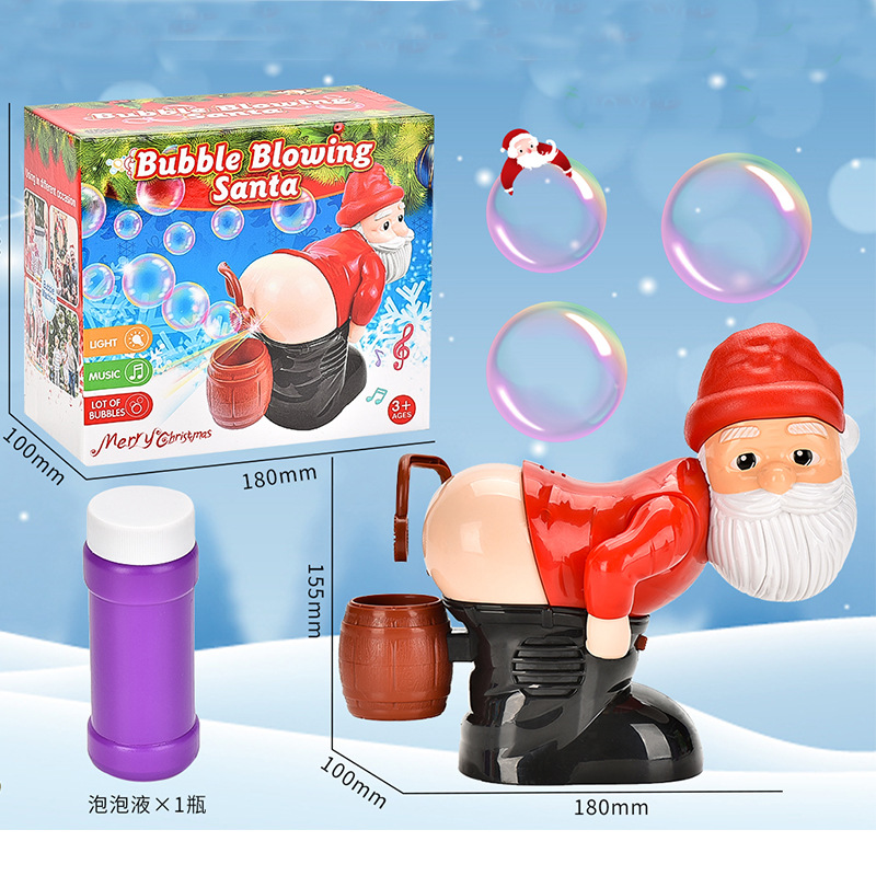 Santa Claus Electric Bubble Wand & Farting Santa Machine