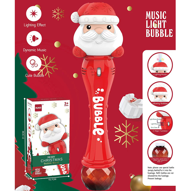 Santa Claus Electric Bubble Wand & Farting Santa Machine