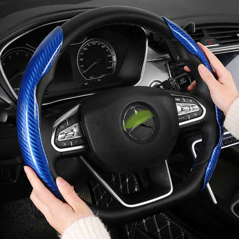 Ultra-Thin Carbon Fiber Steering Wheel Cover