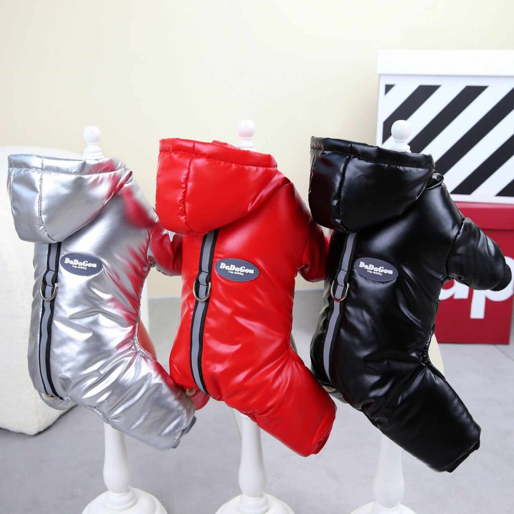 Autumn Winter Glossy Pet Clothing