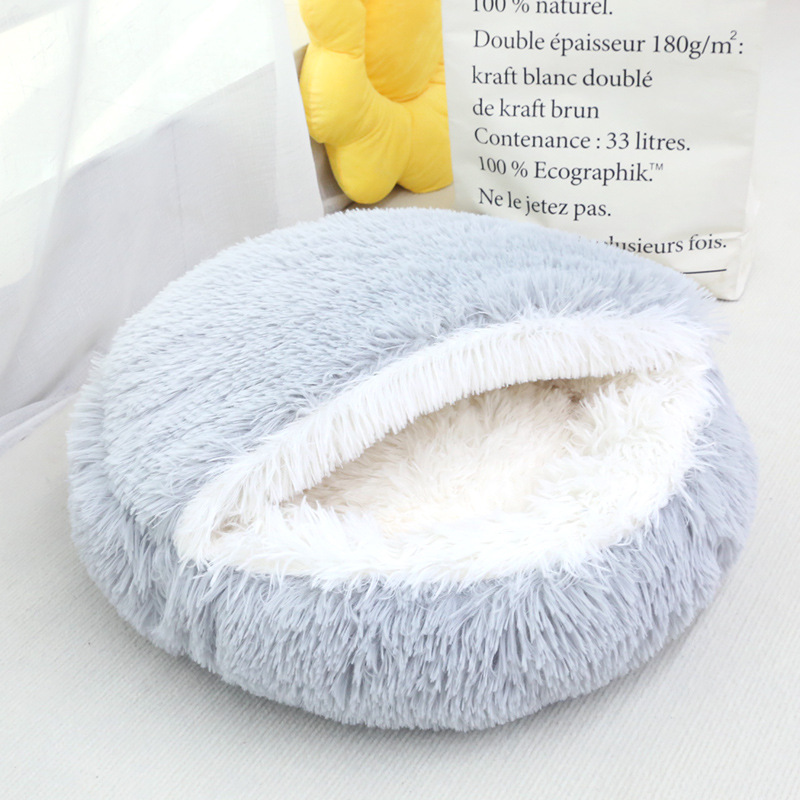 Cat Cave Bed Grey