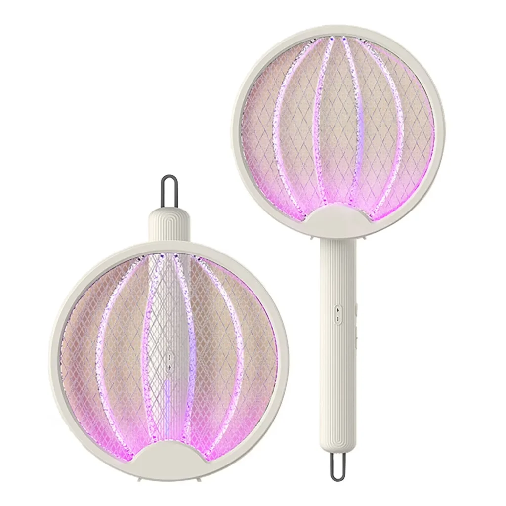 4-in-1 Folding Electric Mosquito Swatter & Wall Trap