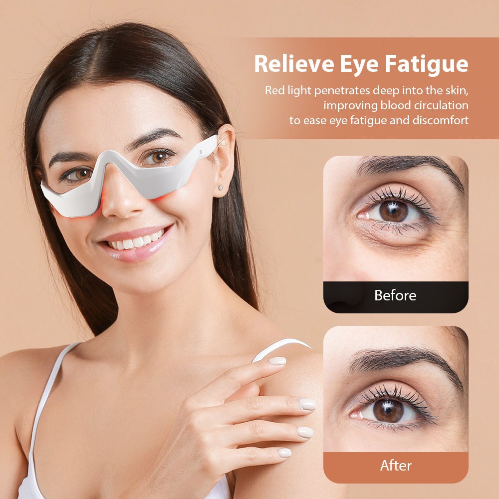 4-in-1 Microcurrent Red Light Therapy Eye Massager