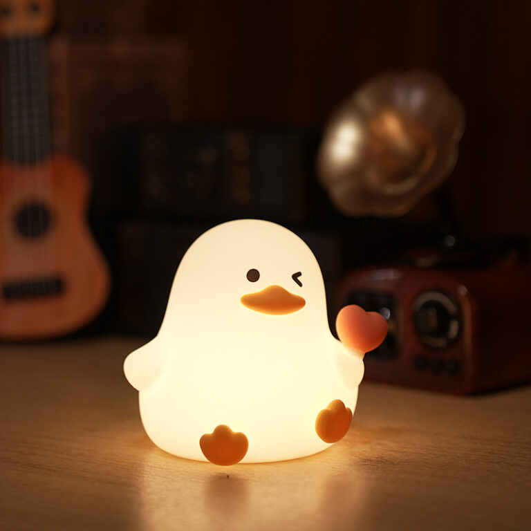 Cute Silicone Duck Night Light