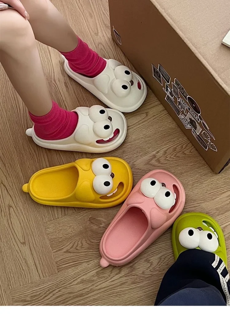 3D Big Eye Dog Slippers for Indoor & Outdoor