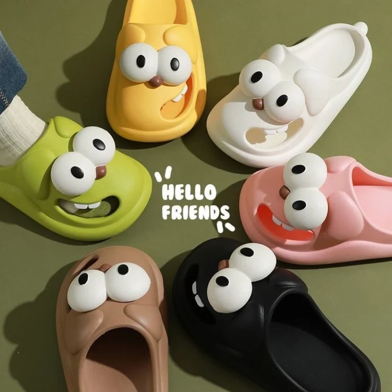 3D Big Eye Dog Slippers for Indoor & Outdoor